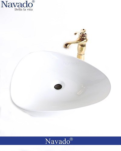 Bộ vòi chậu rửa lavabo sứ nghệ thuật cho homestay