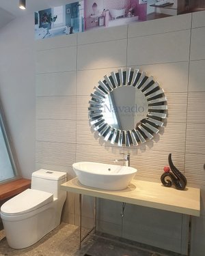 Gương nghệ thuật phòng tắm phôi bỉ