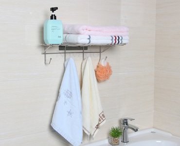 Phòng tắm tiện nghi với phụ kiện inox không khoan tường