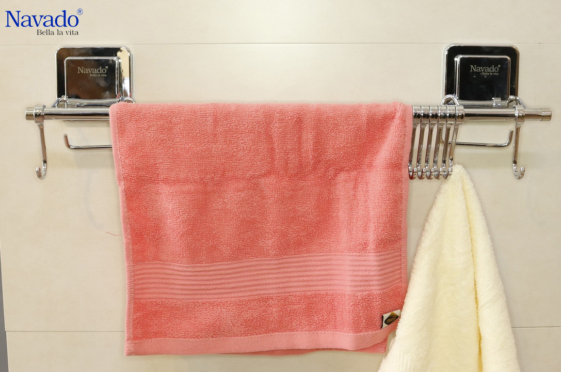 Kệ vắt khăn đơn inox phòng tắm GS - 5008