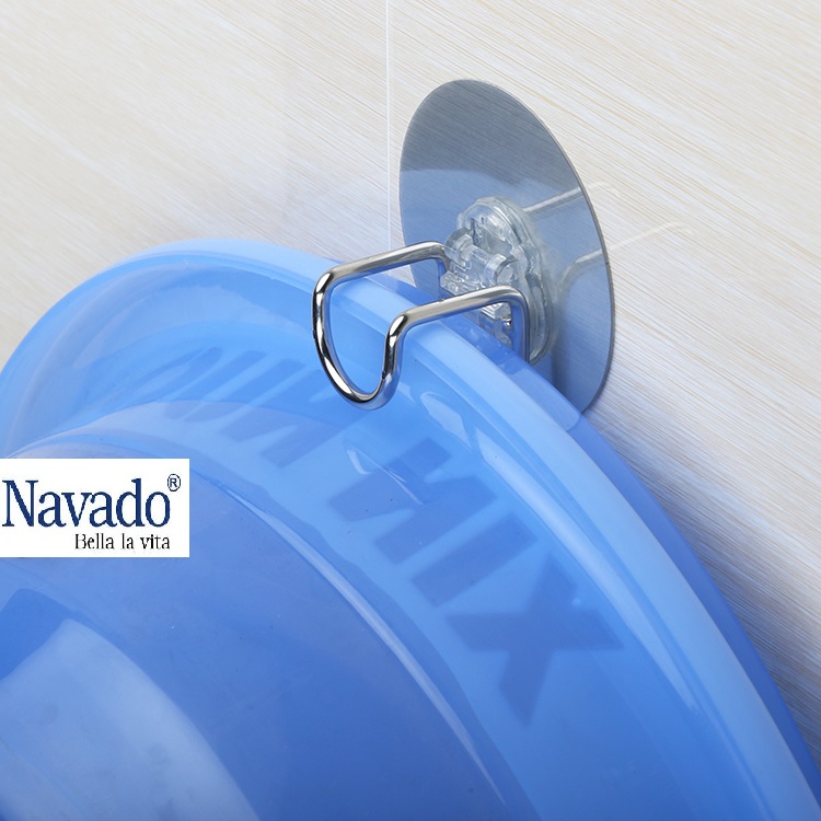 Phụ kiện phòng tắm inox dán tường gạch men Navado